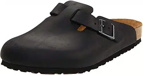 Birkenstock Unisex Arizona Sandal,Black Oiled Leather, EU