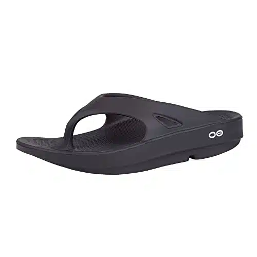 OOFOS OOriginal Sandal, Black   Menâs , Womenâs   Lightweight Recovery Footwear   Reduces Stress on Feet, Joints & Back   Machine Washable