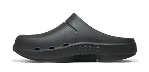 OOFOS Unisex OOcloog, Black   Menâs , Womenâs   Lightweight Recovery Footwear   Reduces Stress on Feet, Joints & Back   Machine Washable