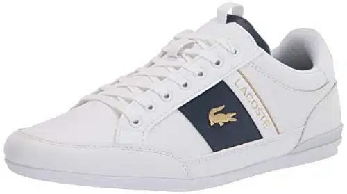 Lacoste men's Chaymon Cma Sneaker, WhiteWhite,