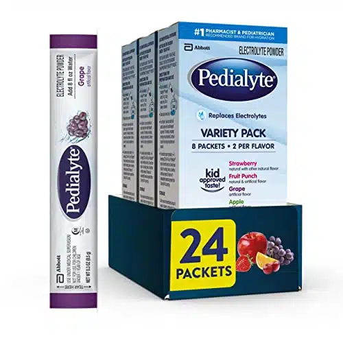 Pedialyte Electrolyte Powder Packets, Variety Pack, Hydration Drink, Single Serving Powder Packets