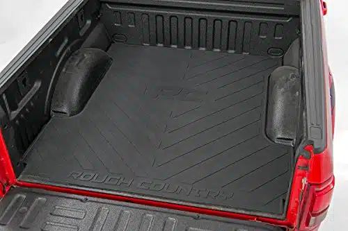 Rough Country Rubber Bed Mat for Ford F  FT Bed   RC , Black