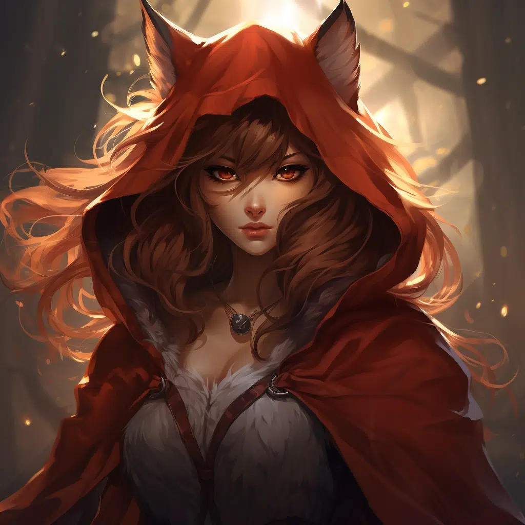 anime animated female fox