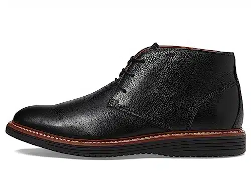 Johnston & Murphy Men's Upton Chukka Black Full Grain