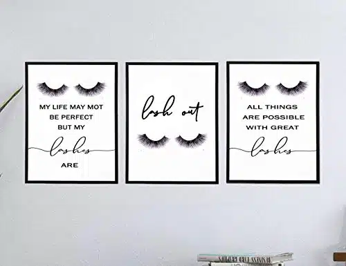 Lash out,Eyelashes Prints Set,Set Of ,Lashes Print,Lash Decor,Beauty Salon Decor,Lashes Studio,Lash room decor,My life may not be perfect Xinch Noframed