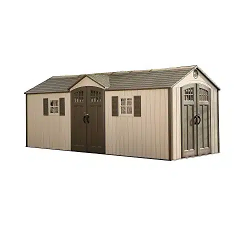 Lifetime x Ft. Outdoor Storage Shed, Desert Sand