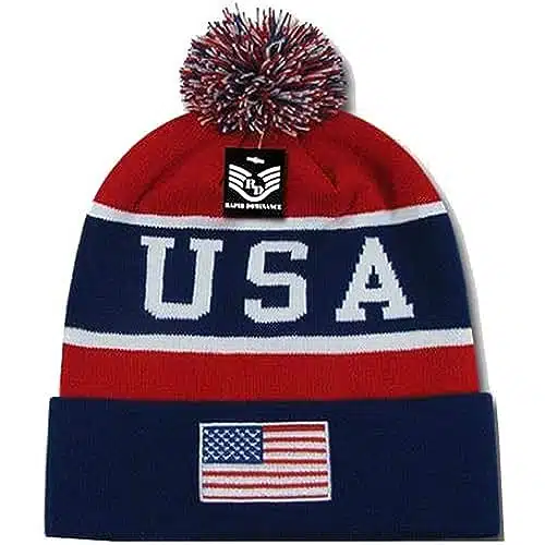 Rapiddominance Rapid Dominance Beanie, USA, NVYRed, Navy Red