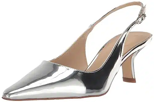 Sam Edelman Women's Bianka Sling Pump, Soft Silver,