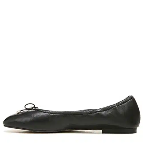 Sam Edelman womens Felicia Classic Ballet Flat, Black Leather,