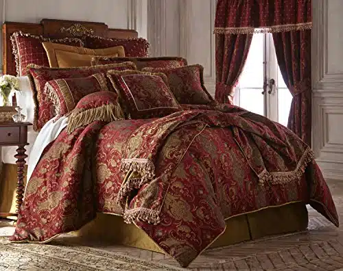 Sherry Kline China Art Red Piece California King Comforter Set (CHI R NE K)