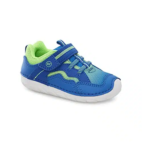 Stride Rite Boy's Soft Motion Kylo Athletic Sneaker, BlueLime, Toddler