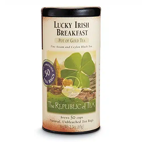 The Republic of Tea Lucky Irish Breakfast Black Tea, Tin of Tea Bags