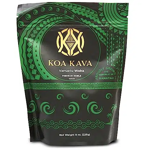 Vanuatu Koa Kava Kava Powder   Premium Noble Waka Kava Tea made from Lateral Roots in Vanuatu for Authentic Relaxation. oz.