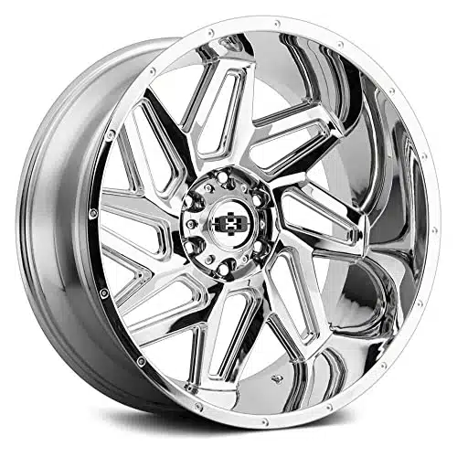 Vision Off Road Spyder Custom Wheel   Series   Chrome   x ,  Offset, xBolt Pattern, mm Hub