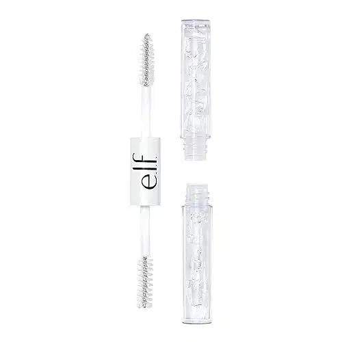 e.l.f. Clear Brow & Lash Mascara, Dual Sided Clear Brow Gel & Mascara, Long Wear Conditioning Formula, Fl Oz