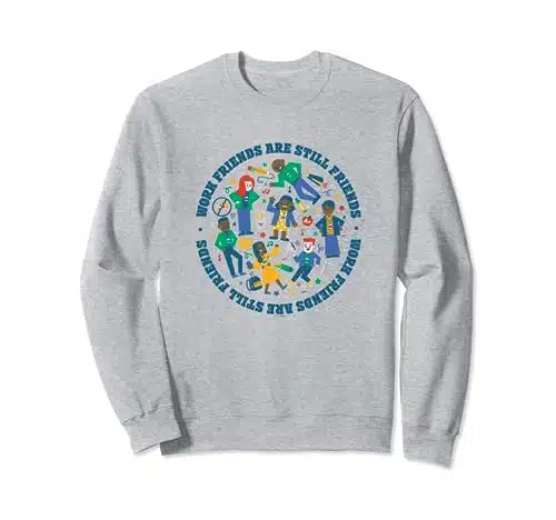 Abbott Elementary Work Friends Are Still Friends Doodle Cast Sweatshirt