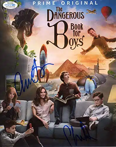 Chris Diamantopoulos & Erinn HayesThe Dangerous Book for Boys SIGNED Photo ACOA