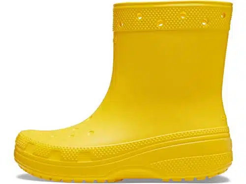 Crocs Unisex Classic Rain Boots, Sunflower, Numeric_ Men