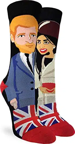 Good Luck Sock Women's Prince Harry & Meghan Markle Socks, Adult