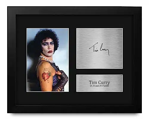 HWC Trading Tim Curry Rocky Horror Picture Show Framed Gifts Printed Signed Autograph Picture for Movie Memorabilia Fans   US Letter Size