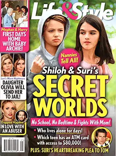 Life & Style Magazine May Shiloh Jolie Pitt Suri Cruise Meghan Markle Prince Archie Lori Loughlin Hayden Panetierre