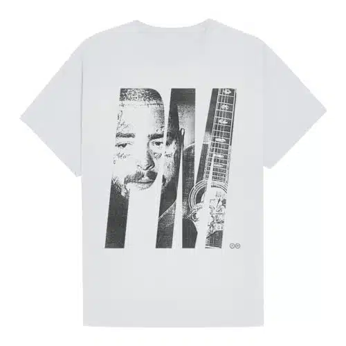 POST MALONE Unisex Adult Posty Co Photo Tee T Shirt, White, Medium US