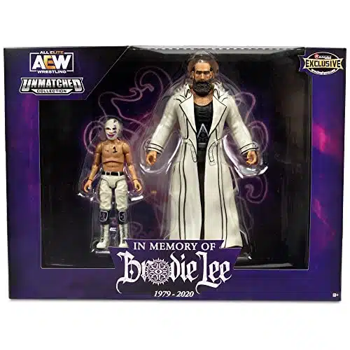 Ringside Brodie Lee & Negative   AEW Exclusive Toy Wrestling Action Figure