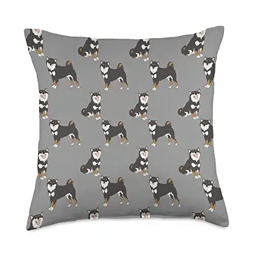 Shiba Inu Mom Dog Lovers Black and Tan Inu Mom Shiba Dog Lovers Throw Pillow, x, Multicolor