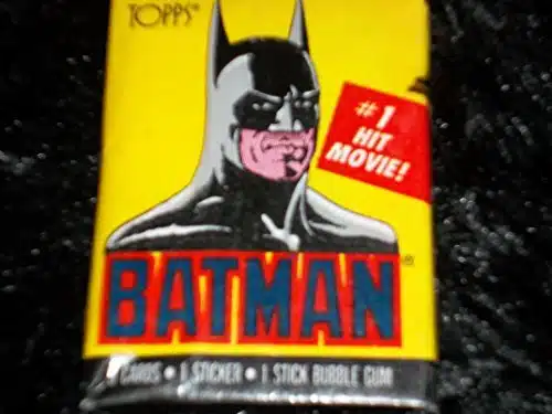 Tim Burton's Batman Movie Starring Michael Keaton and Jack Nicholson Collectible Trading Cards st Series (Cards, Sticker and Stick Bubble Gum)