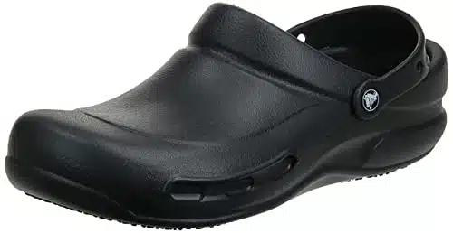 Crocs Unisex Adult Men's and Women's Bistro Clog  Slip Resistant Work Shoes, Black, omen en US