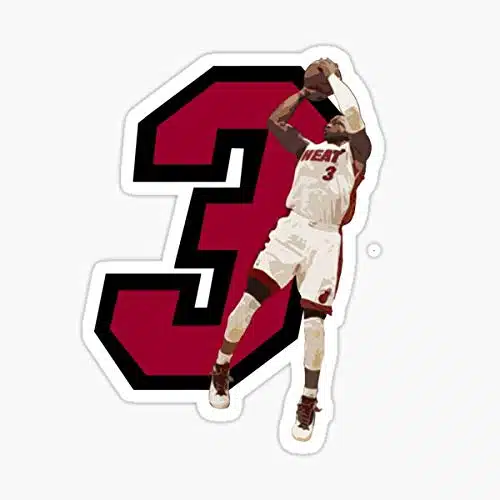 Dwyane Wade Sticker   Sticker Graphic   Waterproof   Fade Resistant Die Cut