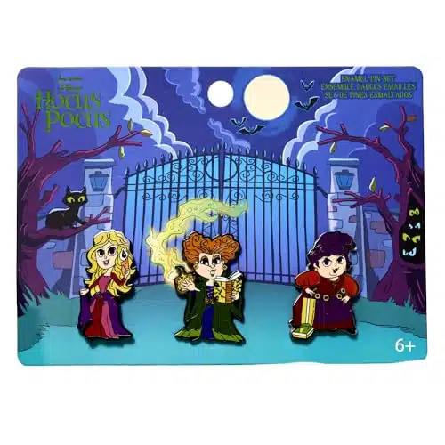 Loungefly Disney Hocus Pocus Piece Pin Set, Amazon Exclusive