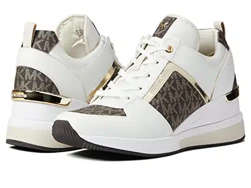 Michael Kors Georgie Trainer Optic White Multi