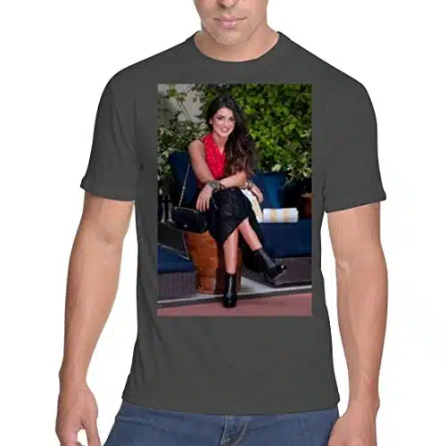 Middle of the Road Shenae Grimes   Men's Soft & Comfortable T Shirt PDI #PIDP, Black, X Large