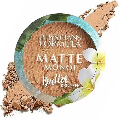 Physicians Formula Matte Monoi Butter Bronzer Matte Bronzer Powder Face Makeup, Dermatologist Tested, Bronzer