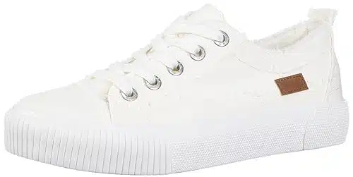 Blowfish Malibu Women's Clay Sneaker, Whtie Smoked Oz Canvas,