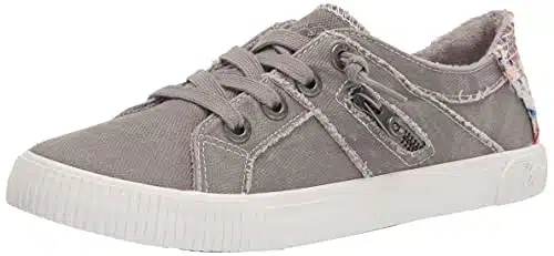 Blowfish Malibu womens Fruit Sneaker, Wolf Gray Smoked Canvas,