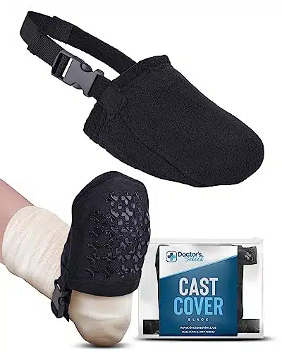 Doctor's Select Leg Cast Sock Cover   Non Slip Adjustable Cast Socks over Cast for Women and Men  Foot Cast Toe Cover Socks