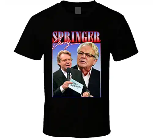 Jerry Springer s Style T Shirt XL Black