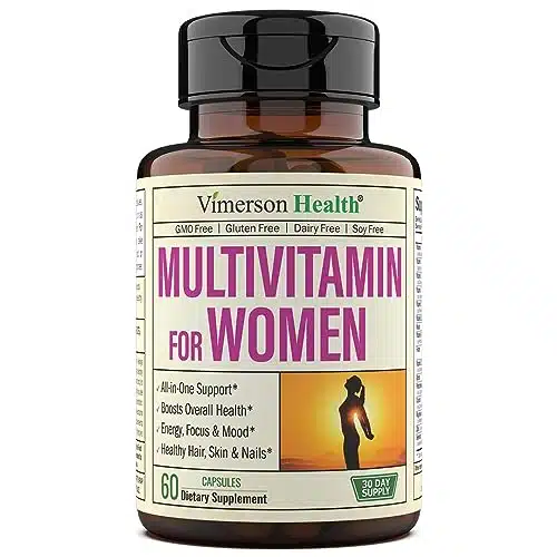 Multivitamin for Women   Womens Multivitamin & Multimineral Supplement for Energy, Mood, Hair, Skin & Nails   Womens Daily Multivitamins A, B, C, D, E, Zinc, Calcium & More. W