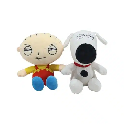 PuPLUM Plush Figures   Family Stewie Puppy Brian Soft and Huggable Cartoon Role Guy Griffin Character Toy (pcs)