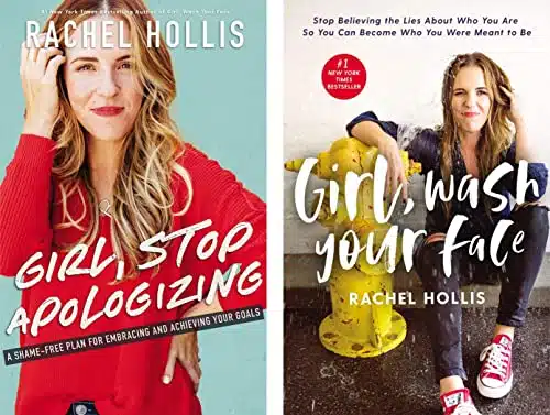 Rachel Hollis Books Combo   Girl, Wash Your Face & Girl, Stop Apologizing Paperback