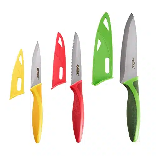 ZYLISS Piece Value Knife Set with Sheath Covers, Stainless Steel