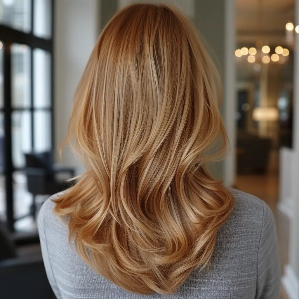 honey blonde hair