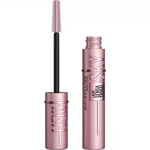 Maybelline Lash Sensational Sky High Washable Mascara Makeup, Volumizing, Lengthening, Defining, Curling, Multiplying, Buildable Formula, Very Black, Count