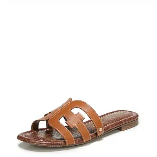 Sam Edelman Womens Bay Classic Slide Sandal, Saddle,