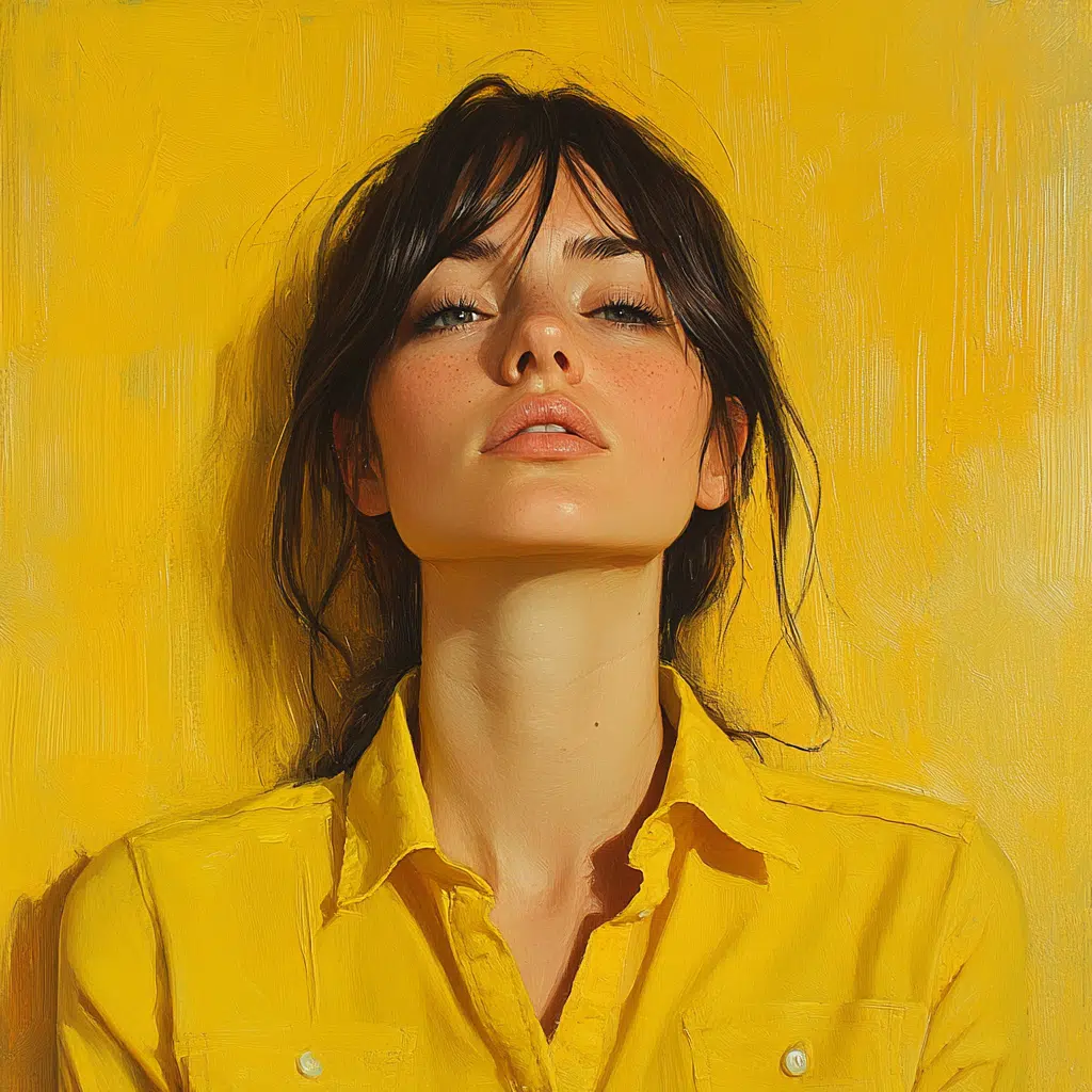 yellow shirt